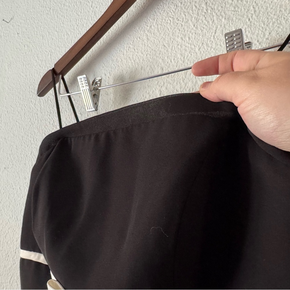 Vintage B2 Black White Bow Bustier Cami Bodice Top Y2K Preppy Size 14 - Picture 10 of 13